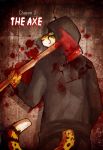  2019 axe blood brush_tail bryan_fang_(artist) clothed clothing comic feline hi_res hoodie leopard male mammal melee_weapon one_eye_closed pantherine solo undead weapon 