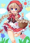  asa_no_ha red_riding_hood skirt_lift tagme 