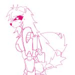 anthro blush byte(kitty_soda) canid canine canis domestic_dog female hi_res kitty_soda machine mammal robot robot_anthro robotic solo
