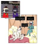 2_panel_comic 4_fingers 4_toes alcohol anus artist_logo artist_name bear bed being_watched belly beverage big_breasts big_butt big_head blue_body blue_eyes blue_fur blush bovid breasts brother_(lore) brother_and_sister_(lore) brother_penetrating_sister butt caprine clothing comic comic_panel cracked_egg crossed_legs crown cult_of_the_lamb detailed_background dialogue drinking duo egg eggnog english_description english_text eyelashes feet female fingers follower_(cult_of_the_lamb) from_front_position fucked_silly fur furniture genitals giant_panda goat goat_(cult_of_the_lamb) grabbing_sheets group hair hatching headgear hi_res horn incest_(lore) jalala_(cult_of_the_lamb) lamb_(cult_of_the_lamb) logo looking_at_another looking_pleasured lying male male/female mammal massive_monster_(studio) mating_press mephitid multicolored_body multicolored_fur multicolored_hair navel nude nude_anthro nude_female panda-moan-yum penetration penis pillow pink_eyes punishment purple_crown_(cult_of_the_lamb) purple_eyes pussy red_crown_(cult_of_the_lamb) red_eyes rinor_(cult_of_the_lamb) robe scar sex sheep sibling_(lore) sister_(lore) sitting skunk slightly_chubby small_body small_breasts speech_bubble spread_legs spreading tent text thick_arms thick_thighs toes trio vaginal vaginal_penetration voyeur white_body white_fur white_hair wide_hips wool_(fur) x_anus yarlen_(cult_of_the_lamb)
