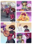 20pesos_sopa 2_heads :&gt; ?! absurd_res ahoge ambiguous_gender avian big_breasts bird black_bottomwear black_clothing black_pants boss_(20pesos_sopa) bottomwear breasts brown_hair chicken cleavage clothed clothing comic dark_elf death elf english_text eye_patch eyewear female feral galliform gallus_(genus) goblin green_body green_clothing green_hat green_headwear green_skin group hair hat headgear headwear hi_res holding_object holding_weapon human humanoid humanoid_pointy_ears jacket lei_(20pesos_sopa) male mammal money_bag multi_head overalls pants phasianid pointy_ears purple_body purple_skin red_clothing red_jacket red_topwear resurrection running selene_(20pesos_sopa) short_hair sibling_(lore) sister_(lore) sisters_(lore) tentacles text topwear weapon