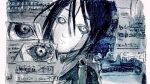  1boy 2024 android black_hair blame! blank_eyes ciphertext colored_skin head_tilt ink killy looking_at_viewer upper_body white_skin y06912080 