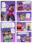20pesos_sopa :&gt; absurd_res ambiguous_gender anthro avian barlon_(20pesos_sopa) big_breasts bird black_body black_bottomwear black_clothing black_pants black_skin boss_(20pesos_sopa) bottomwear breasts brown_hair chicken cleavage clothed clothing comic dark_elf domestic_cat dress elf english_text eye_patch eyes_closed eyewear felid feline felis female feral fia_(20pesos_sopa) galliform gallus_(genus) green_body green_clothing green_hat green_headwear green_skin group hair happy hat headgear headwear heart_symbol hi_res hug human humanoid jacket jill_(20pesos_sopa) lei_(20pesos_sopa) mammal orange_hair overalls overweight overweight_female pants phasianid purple_hair red_clothing red_jacket red_topwear selene_(20pesos_sopa) sharp_teeth short_hair sibling_(lore) sister_(lore) sisters_(lore) teeth text topwear yellow_sclera