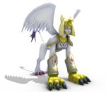  1girl armor blush bottomless breasts cat digimon egyptian furry gloves headpiece jewelry mask monster monster_girl nefertimon shoulder_pads sphinx tail wings 