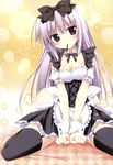  cleavage korie_riko maid stockings thighhighs 