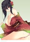  ass cameltoe cleavage erect_nipples kukui_can no_bra open_shirt pantsu yukata 