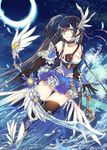  armor cleavage enk million_arthur_irakon_ken no_bra thighhighs weapon 