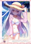  bikini cameltoe cleavage nanao_naru open_shirt swimsuits 