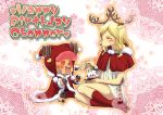  1boy 1girl antlers big_hat breasts crown dress eyes_closed furry heart heart_eyes hetero holding long_hair milky_(one_piece) one_piece reindeer size_difference smile tony_tony_chopper 