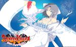  cleavage japanese_clothes marvelous_entertainment no_bra senran_kagura:_bon_appetit wallpaper yaegashi_nan yumi_(senran_kagura) 