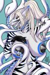 absurd_res anthro areola arm_on_breasts arm_tattoo back_tentacles big_areola big_breasts blue_eyes blue_stripes bodily_fluids breast_milking breasts cephalopod cleopatra_la_jauge coleoid ear_piercing elbow_fin eyelashes facial_piercing fangs female fish furgonomics furry-specific_piercing genitals glowing hair hand_behind_head heterochromia hi_res huge_areola hybrid imminent_sex kzo_arts lactating leaking_milk long_hair looking_at_viewer marine markings milk mollusk nipples non-mammal_nipples nose_piercing nude nude_female piercing platinum_blonde pubic_tattoo shark shoulder_tattoo smile solo stripes tail tattoo teeth tentacles tentacles_around_legs thei&#039;mare yellow_eyes