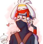 accessory annoyed anthro artist_name bangs black_eyes blush blush_lines chubides clothing colored comic crossover duo eyes_closed eyewear face_mask floppy_ears frown frown_eyebrows fur generation_8_pokemon goggles group hair half-closed_eyes head_tuft headband heart_symbol human kakashi_hatake lagomorph larger_human long_ears looking_at_another looking_up lying_on_another lying_on_head male mammal monochrome multicolored_clothing narrowed_eyes nintendo obito_uchiha pokemon pokemon_(species) raboot red_clothing red_toes signature simple_background size_difference sketch sleeping smaller_anthro sound_effects text tracksuit trio tuft two_tone_clothing vowelless vowelless_sound_effect white_background white_body white_fur white_hair yellow_nose zzz