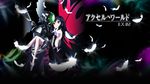  accel_world armor dress kuroyukihime mecha no_bra silver_crow wallpaper wings 