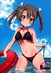  bikini cleavage kantai_collection ragho_no_erika swimsuits tagme undressing wet zuikaku_(kancolle) 