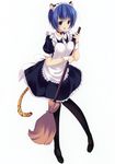  animal_ears heels maid mitsu_king pantyhose tail 