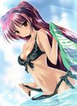  bikini cleavage komatsu_e-ji kousaka_tamaki paper_texture swimsuits to_heart_(series) to_heart_2 undressing wet 