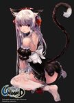  animal_ears ass dress nekomimi nopan panty_pull qbspdl tail thighhighs torn_clothes unleashed 