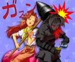  1girl blood bowser brown_hair cameo dark_link hammer hiden_eden link long_hair malon mario_(series) milk pointy_ears red_eyes smile super_mario_bros. the_legend_of_zelda the_legend_of_zelda:_ocarina_of_time 