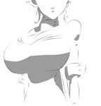  animated animated_gif basquash! bouncing_breasts breasts earrings gif hand_on_hip hand_on_hips haruka_gracia huge_breasts jewelry large_breasts monochrome 