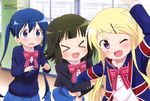  hello!!_kin&#039;iro_mosaic kin&#039;iro_mosaic komichi_aya kujou_karen mimata_hiroshi oomiya_shinobu seifuku 