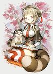  animal_ears cocorip megane seifuku tail thighhighs 