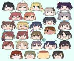  ! &gt;_&lt; +_+ ... 6+girls :3 ? ahoge aketa_mikoto alstroemeria_(idolmaster) anger_vein arisugawa_natsuha asakura_toru bandages beetle bird black_hair blanket blonde_hair blue_background blue_eyes blue_hair blunt_bangs blush bow brown_eyes brown_hair bug chocolate_syrup double_bun drooling everyone fake_horns flying_sweatdrops food foodification fukumaru_koito glasses gradient_hair grey_eyes grey_hair hachimiya_meguru hair_bow hair_bun hair_ornament hairclip hat highres higuchi_madoka horns houkago_climax_girls_(idolmaster) ichikawa_hinana idolmaster idolmaster_shiny_colors ikaruga_luca illumination_stars_(idolmaster) izumi_mei kazano_hiori komiya_kaho kuwayama_chiyuki l&#039;antica_(idolmaster) laughing mayuzumi_fuyuko mini_hat mitsumine_yuika mole mole_under_eye mole_under_mouth morino_rinze multicolored_hair multiple_girls nanakusa_nichika noctchill_(idolmaster) objectification one_eye_closed osaki_amana osaki_tenka pigeon psycho_orb pudding purple_eyes purple_hair red_eyes red_hair saijo_juri sakuragi_mano serizawa_asahi shirase_sakuya short_hair simple_background smile sonoda_chiyoko spoken_ellipsis spoken_exclamation_mark spoken_question_mark spoken_star star_(symbol) straylight_(idolmaster) streaked_hair tan tanaka_mamimi teeth trembling tsukioka_kogane twintails upper_teeth_only wavy_mouth yukoku_kiriko 