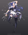  chaos_hero_online heels lovecacao maid reiden stockings thighhighs weapon 