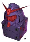  1other gundam gundam_gquuuuuux highres mecha mecha_focus mobile_suit nakano_haito no_humans psyco_gundam_(gquuuuuux) robot science_fiction signature simple_background v-fin white_background 