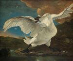 17th_century absurd_res ambiguous_gender anatid ancient_art anseriform anserinae avian beak bird black_scutes canid canine canis cloud day domestic_dog duo dutch_text feathered_wings feathers feet feral fighting_pose formal_art full-length_portrait fur grass hi_res jan_asselijn loose_feather mammal membrane_(anatomy) open_mouth outside painting_(artwork) plant portrait pose reeds scuted_legs scutes shaded snout soft_shading solo_focus spread_wings standing swan teeth text toes tongue tongue_out traditional_painting_(artwork) water webbed_feet white_body white_feathers wide_stance winged_arms wings