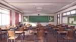  board_eraser bulletin_board ceiling ceiling_light chair chalk chalkboard classroom commentary computer computer_keyboard computer_mouse curtains day desk doki_doki_literature_club door door_handle english_commentary floor game_cg highres indoors monitor no_humans non-web_source office_chair official_art paper podium public_address_system school school_desk sunlight swivel_chair table tile_ceiling tiles velinquent whiteboard window window_shadow wooden_chair wooden_desk wooden_door wooden_floor wooden_table 