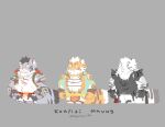 arknights hypergryph lin_hu male mountain_(arknights) nekojishi orenjimaru sdorica studio_klondike studio_montagne yao_(sdorica)