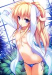  breasts kurayashiki_kazuha nipples no_bra open_shirt pantsu reminiscence string_panties tigre tomose_shunsaku 