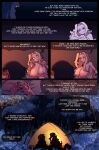absurd_res andre_(cuchuflin) areola backstory bedding big_breasts black_finger_claws black_hair blanket blonde_eyebrows blonde_hair blue_eyes breasts camping camping_tent comic cuchuflin dark_body dark_skin dialogue duo english_text envy eyebrows female fidgeting forest forest_background glistening glistening_body glistening_skin grass hair hi_res highlights_(coloring) huge_breasts human human_only leaf long_hair looking_at_another looking_down male_(lore) mammal mattress_on_floor messy_hair nature nature_background night nipples not_furry plant raining red_highlights romi_(cuchuflin) scratching_head shadow shrub silhouetted_body sitting speech_bubble talking_to_another tanned_skin tarp teeth_showing tent tent_interior text thinking tree uncertain