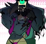 amputee animatronic anthro avian biceps bird black_sclera blush blush_stickers bodily_fluids bottomwear chicken clothed clothing crotch_tuft disability drooling drooling_on_partner duo fangs feathers female five_nights_at_freddy&#039;s five_nights_at_freddy&#039;s_2 galliform gallus_(genus) headlock lagomorph leporid machine male male/female mammal missing_arm muscular muscular_arms muscular_male nervous one_arm one_armed pants phasianid question_mark rabbit robot saliva scottgames sharp_teeth simple_background size_difference sweat tail tail_feathers teeth thong toy_chica_(fnaf) tuft underwear veiny_muscle white_background white_eyes withered_bonnie_(fnaf) xexeezy yellow_body