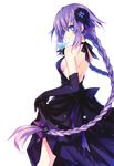  choujigen_game_neptune choujigen_game_neptune_mk2 compile_heart dress no_bra purple_heart skirt_lift transparent_png tsunako 