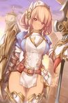  armor chain_chronicle thighhighs weapon yaman 
