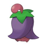  cherrim cherrim_(overcast) closed_eyes full_body no_humans official_art one_eye_covered pokemon pokemon_(creature) pokemon_dppt pokemon_focus simple_background solo sugimori_ken third-party_source white_background 