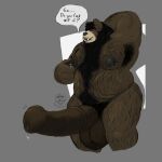 adrian_dough animal_genitalia animal_penis anthro armpit_hair balls bear bearnard_adams belly big_balls big_nipples big_penis black_bear black_hair black_nipples blush bodily_fluids body_hair breastmilk butt_hair claws darkened_balls darkened_genitalia darkened_penis dripping drooling english_text equine_genitalia equine_penis erection eyebrows genital_fluids genitals grower hair hairy hand_behind_head happy_trail hi_res huge_penis hyper hyper_genitalia hyper_penis lactating leaking_milk long_penis looking_at_viewer male male_lactation mammal mane medial_ring milk moobs nipple_fetish nipple_play nipples overweight pawpads penis precum precum_drip pubes saliva solo sweat talking_to_viewer text tusks unibrow ursine vein veiny_penis