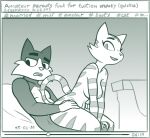 2025 anthro big_butt breasts butt domestic_cat duo felid feline felis female fran_(litterbox_comics) hi_res husband_and_wife joel_(litterbox_comics) leg_grab litterbox_comics looking_at_viewer male male/female mammal married_couple mature_female mature_male multicolored_body nude on_bottom on_top parody porn_video pornography redout reverse_cowgirl_position sex smile striped_body stripes thick_thighs thigh_grab two_tone_body video_player