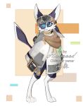 2025 3_toes 4_ears absurd_res ambiguous_anthro ambiguous_gender anthro avali avian biped black_body black_feathers black_tail blue_eyes blue_markings chinese_text claws clothed clothed_ambiguous clothed_anthro clothing coat device digital_media_(artwork) digitigrade dipstick_tail electronics english_text eyewear eyewear_on_head feather_markings feather_tuft feathers feet full-length_portrait geometric_background glistening glistening_eyes goggles goggles_on_head grey_sclera haimood hi_res leg_markings markings mouth_closed multi_ear multicolored_body multicolored_feathers portrait pupils shaded short_snout simple_background snout socks_(marking) solo standing tail tail_markings text three-quarter_view toe_claws toes topwear tuft two_tone_tail white_body white_feathers white_tail white_tail_tip