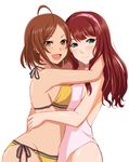  bikini haena_ryoo ichimedoo swimsuits symmetrical_docking the_idolm@ster the_idolm@ster_cinderella_girls yujin_im 