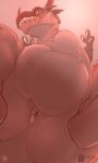  2021 3:5 anus balls bandai_namco big_balls big_penis biped bipedal_feral digimon digimon_(species) erection facesitting_pov feral genitals greymon hi_res humanoid_genitalia humanoid_penis imminent_facesitting looking_at_viewer looking_down looking_down_at_viewer looking_through looking_through_legs low-angle_view male monochrome penis perineum pupils slit_pupils solo tenaflux vein veiny_penis 