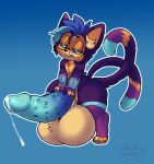 absurd_res alternate_form animal_genitalia anthro anus balls big_balls big_butt big_penis butt canid canine canis deity digital_drawing_(artwork) digital_media_(artwork) dragon felid feline femboy fur genitals hair half-closed_eyes hi_res huge_balls hybrid hyper hyper_balls hyper_genitalia male mammal multi_tail multicolored_body multicolored_fur muscular mythological_creature mythological_scalie mythology narrowed_eyes nude penis puffy_anus scalie seductive sheath smug solo soules soules_(character) tail tattoo voidyy wide_hips wolf