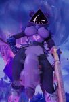3d_(artwork) anthro balls bear belt big_breasts big_penis boots breasts clothing crossgender dark_nipples digital_media_(artwork) ejaculation epic_games eye_scar facial_scar flaccid footwear fortnite ftg_crossgender fti_crossgender fur genitals glowing_face gun gynomorph hand_on_hip hand_on_own_hip hi_res holding_gun holding_object holding_ranged_weapon holding_weapon humanoid_genitalia humanoid_penis intersex low-angle_view mammal musk musk_clouds musky_penis outside penis purple_balls purple_body purple_fur purple_penis ranged_weapon raven_team_leader scar shoes slugcats solo weapon wide_hips