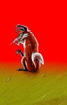 absurd_res anthro avian bird blood blujy bodily_fluids canid canine claws dripping eating evil_grin farley_(charlotte&#039;s_web) feral fluffy fluffy_tail fox gore green_eyes hi_res male mammal multicolored_body predator/prey sadistic_smile saliva saliva_drip saliva_string smile smiling_at_viewer solo tail teeth vore yellow_eyes
