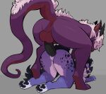 andromorph andromorph/male andromorph_penetrated anthro anthro_on_anthro anthro_penetrated anthro_penetrating anthro_penetrating_anthro anus balls black_hair black_pawpads black_spots blue_body blue_fur curved_horn doggystyle dragon duo ear_piercing ear_ring erection facial_piercing fangs from_behind_position fur genitals grey_background hair half-closed_eyes hi_res horn humanoid_genitalia humanoid_penis humanoid_vulva hyena intersex intersex/male intersex_penetrated juicyghost lip_piercing male male_penetrating male_penetrating_andromorph male_penetrating_intersex mammal markings mythological_creature mythological_scalie mythology narrowed_eyes nose_piercing nose_ring open_mouth open_smile pawpads paws penetration penile penile_penetration penis penis_in_vagina perineum piercing purple_body purple_scales red_body red_scales ring_piercing scales scalie sex simple_background smile smirk smug smug_face smug_grin snakebite_piercing spots spotted_body spotted_fur spotted_hyena spotted_markings teeth vaginal vaginal_penetration vulva white_body white_fur white_hair