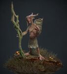 2015 3_toes 3d_(artwork) 4_fingers absurd_res autodesk_maya_(artwork) barefoot big_nose blue_background bottomwear brown_clothing brown_hat brown_headwear brown_nipples bucket claws clothing colored_nails container digital_media_(artwork) feet finger_claws fingers full-length_portrait fungus goblin grass green_bottomwear green_clothing green_skirt green_wristband gums hat headgear headwear hi_res holding_object holding_staff humanoid humanoid_pointy_ears light lighting lips male male_humanoid marmoset_toolbag_(artwork) mushroom nails navel nipples not_furry open_mouth pink_lips plant pointy_ears portrait red_gums rope salvatore_ditrani shaded shirtless_humanoid shirtless_male simple_background skirt solo staff standing tan_body tan_skin teeth toenails toes white_claws white_nails white_toenails willabee yellow_eyes zbrush_(artwork)