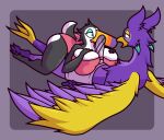 absurd_res anthro avian beak big_beak big_breasts big_butt big_penis bird black_body black_feathers boxers_(clothing) bra breast_play breasts bulge butt claws closed_beak clothing clothing_bulge countershade_tail countershade_torso countershading detailed_bulge erection erection_under_clothing eye_contact eyeshadow feathers female genital_outline genitals gold_eyeshadow grey_boxers grey_clothing grey_underwear gryphon hi_res ikakins kestrel_(ichlamogeneralhukari) looking_at_another looking_pleasured makeup male male/female mouth_closed multicolored_body mythological_avian mythological_creature mythology open_beak open_mouth panties pawpads paws penis penis_outline pink_bra pink_clothing pink_panties pink_pawpads pink_underwear purple_body purple_eyes purple_feathers sex spread_wings tail tail_claws teal_eyes teal_eyeshadow tenting thick_thighs through_clothing titfuck titfuck_over_clothes titfuck_under_clothes toucan two_tone_body two_tone_tail underwear wet wet_clothing wet_underwear white_body white_sclera wings yellow_beak yellow_body yellow_feathers