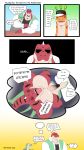 2021 9:16 absurd_res anthro arm_around_neck artist_name big_muscles big_pecs black_clothing black_hat black_headwear blue_eyes blush brachiosaurid brachiosaurus buggy_(mels_monster) buzz_(mels_monster) clothing comic cowgirl_position dated dinosaur embarrassed english_text facial_markings flashback from_front_position gecko genitals gradient_background green_body green_clothing green_jacket green_scales green_sclera green_topwear grey_clothing grey_shirt grey_topwear group hat head_markings head_spikes headgear headwear hi_res huge_muscles humanoid_genitalia humanoid_penis jacket larger_anthro larger_male letterman_jacket lizard long_neck long_neck_guy_(mels_monster) lying male male/male markings mask_(marking) mels_monster_(artist) multicolored_body multicolored_scales muscular muscular_anthro muscular_male nipples nude on_back on_bottom on_pillow on_top open_mouth orange_body orange_scales pecs penis piercing pillow prehistoric_species profanity question_mark red_body red_scales reptile sauropod sauropodomorph scales scalie sex shadowed_eyes shirt simple_background sitting_at_table size_difference skinny_anthro skinny_male smaller_anthro smaller_male smile speech_bubble spikes spikes_(anatomy) spots spotted_body spotted_scales striped_body striped_scales stripes tail tan_body tan_scales text theropod thought_bubble tongue tongue_piercing tongue_stud topwear trio two_tone_body two_tone_scales tyrannosaurid tyrannosauroid tyrannosaurus tyrannosaurus_rex yellow_eyes