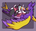absurd_res anthro avian beak big_beak big_breasts big_butt big_penis bird black_body black_feathers blush bodily_fluids boxers_(clothing) bra breast_play breasts bulge butt claws clothing clothing_bulge countershade_tail countershade_torso countershading cum cum_in_clothing cum_in_underwear cum_on_beak cum_on_breasts cum_through_clothing cum_through_underwear cumshot detailed_bulge ejaculation erection erection_under_clothing eyeshadow feathers feet female genital_fluids genital_outline genitals gold_eyeshadow grey_boxers grey_clothing grey_underwear gryphon hi_res ikakins kestrel_(ichlamogeneralhukari) looking_at_another looking_at_cumshot looking_at_partner looking_pleasured makeup male male/female multicolored_body mythological_avian mythological_creature mythology panties pawpads paws penis penis_outline pink_bra pink_clothing pink_panties pink_pawpads pink_underwear purple_body purple_eyes purple_feathers sex spread_toes spread_wings tail tail_claws teal_eyes teal_eyeshadow tenting thick_thighs through_clothing titfuck titfuck_over_clothes titfuck_under_clothes toes toucan two_tone_body two_tone_tail underwear wet wet_bra wet_clothing wet_underwear white_body white_sclera wings yellow_beak yellow_body yellow_feathers